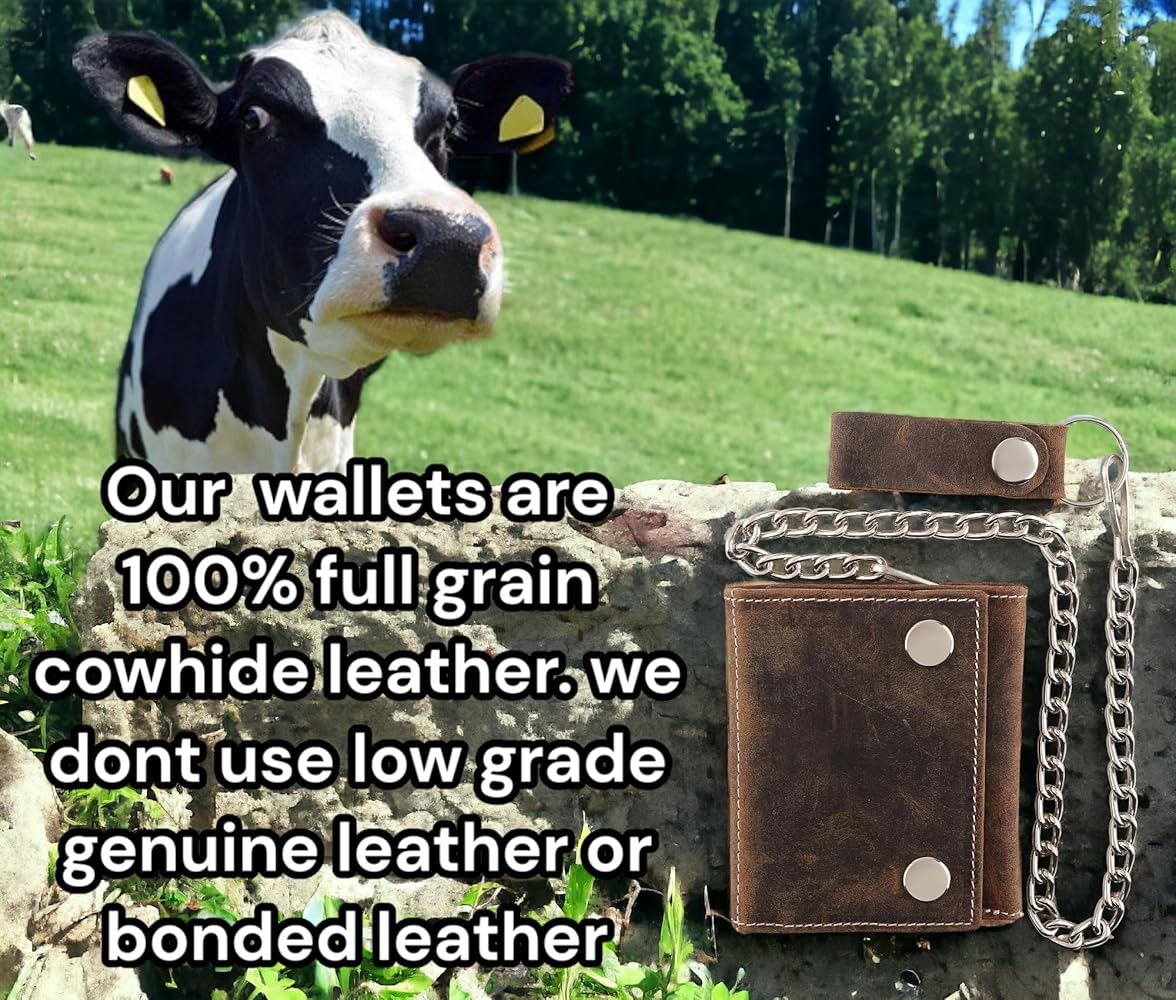小物 huskingbee8823CCU /WALLET TYPE1 (COW) Amazon.com: RFID Blocking Men's Tri-fold Vintage Biker